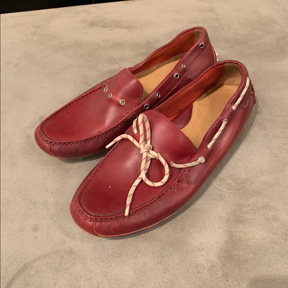 Cole Haan Red Leather Drivers